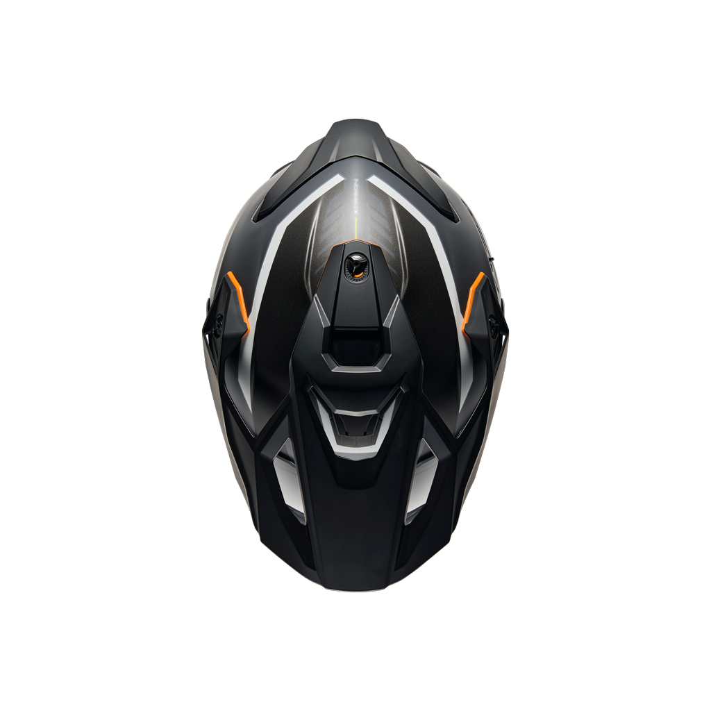 Top view of Nexx Y.TRAVL Quest Helmet - Orange