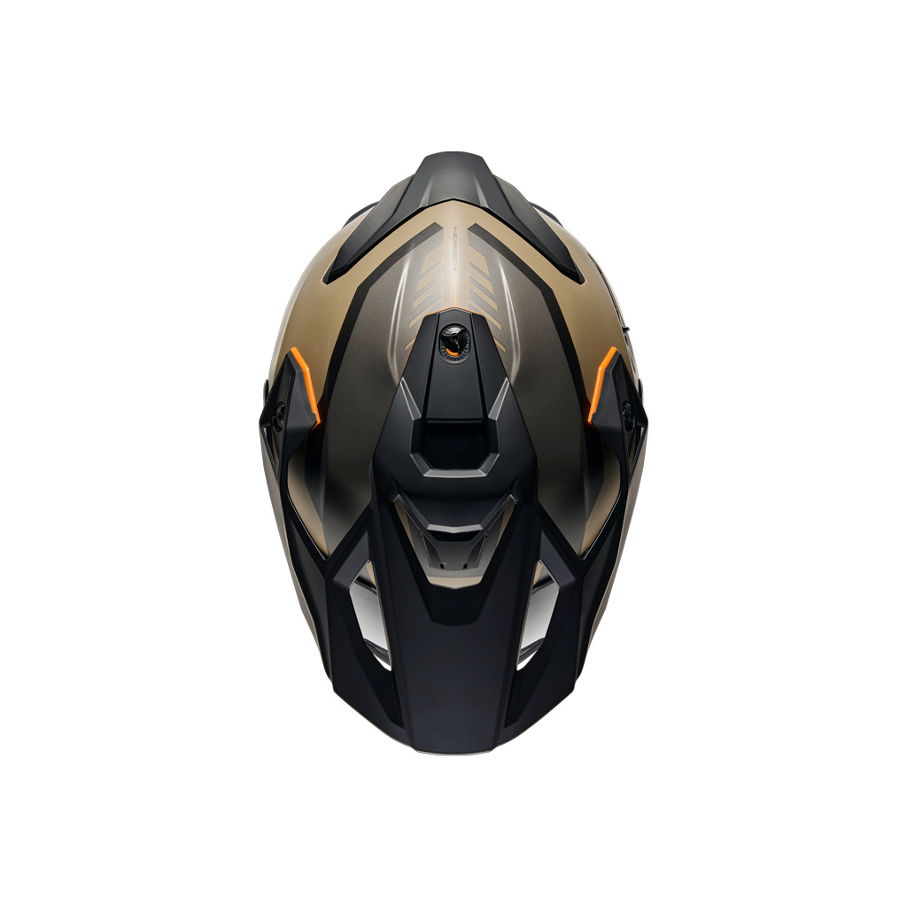 Top view of Nexx Y.TRAVL Quest Helmet - Sand Grey