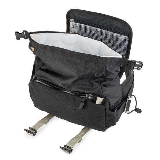 Kriega R3 Waistpack open view showing waterproof main compartment and internal pocket on white background