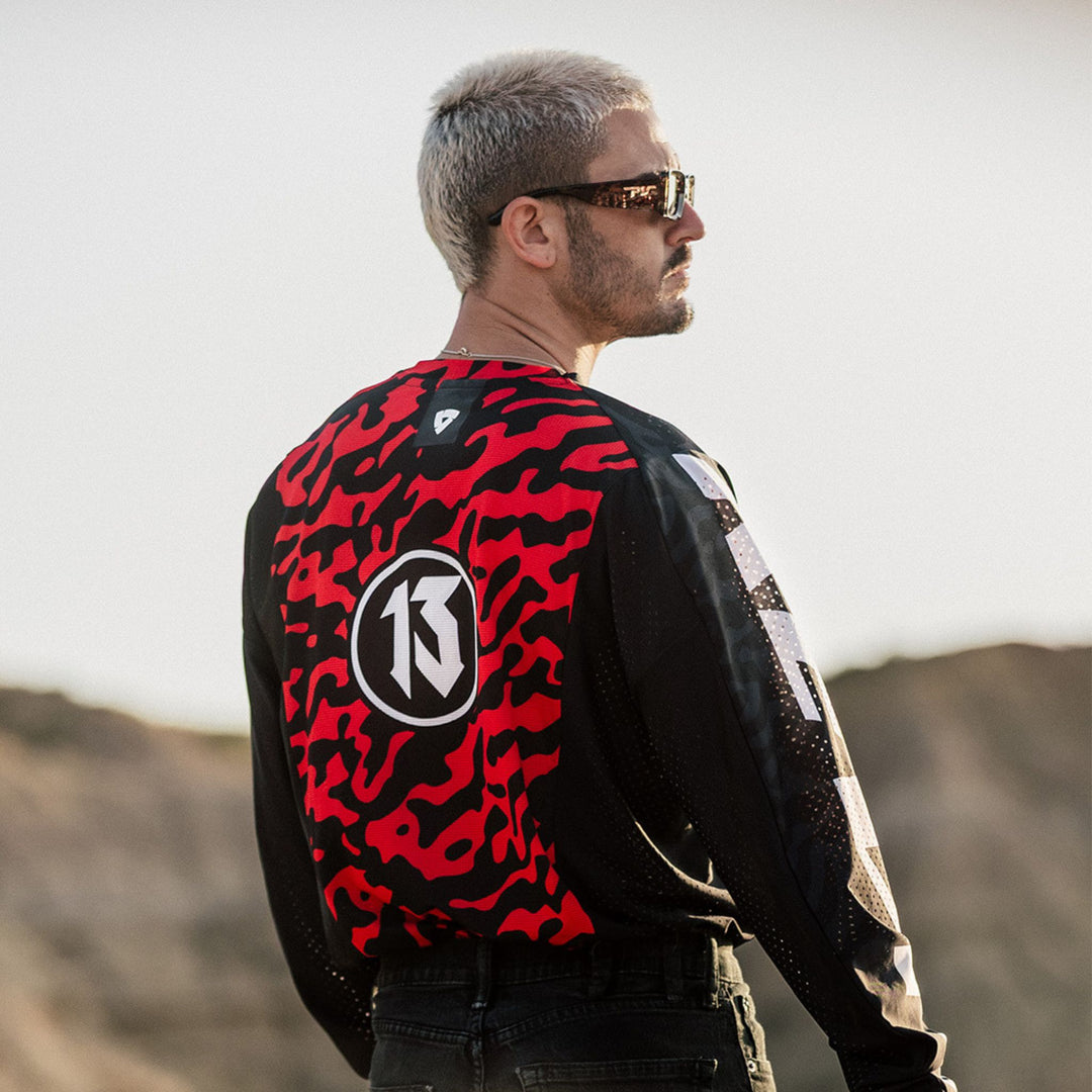 REV’IT! Thirteen Jersey – Black / Sand