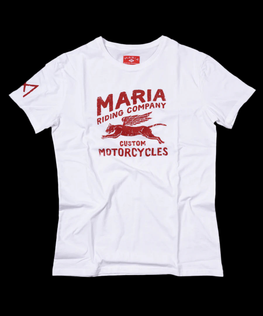 Riding Flying Panther Tee White