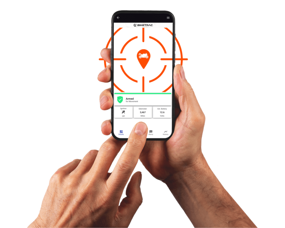 Motorcycle security tracking system installation