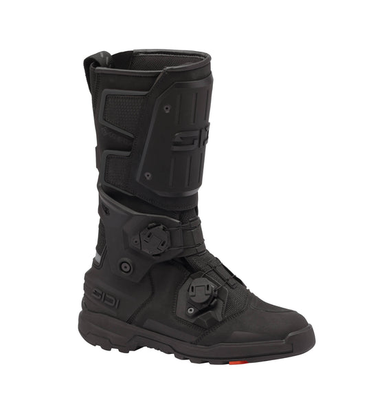 Sidi Taurus GTX Boots in black, front side view.
