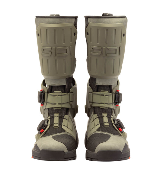 Sidi Taurus GTX Boots in Forest, front view.
