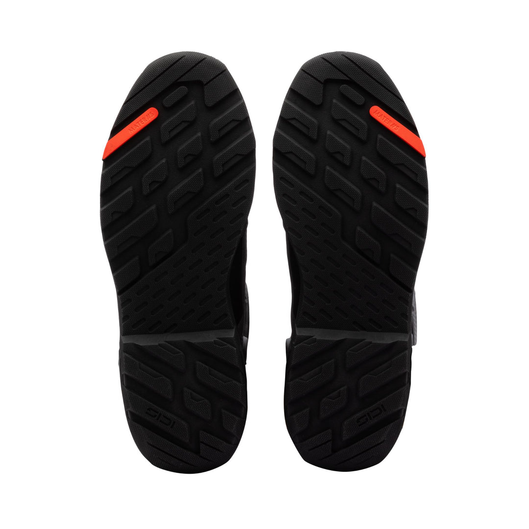 Sidi Taurus GTX Storm Grey Motorcycle Boots, sole view showing tread pattern.
