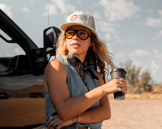 Vallon Moto Aviators - Black & Yellow