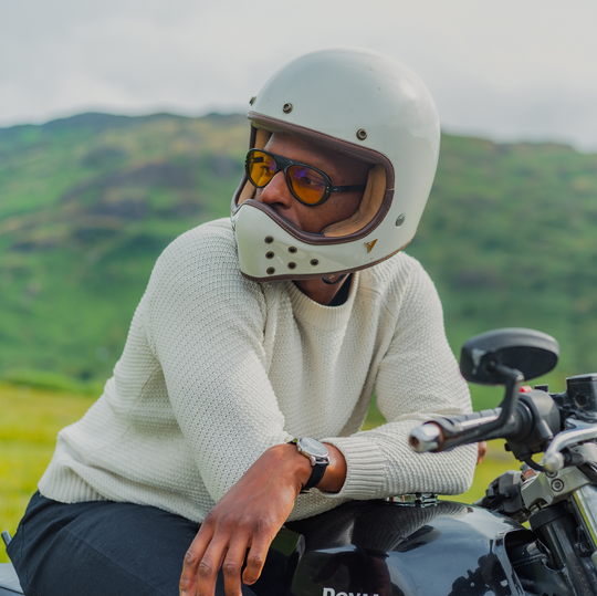 Vallon Moto Aviators - Black & Yellow