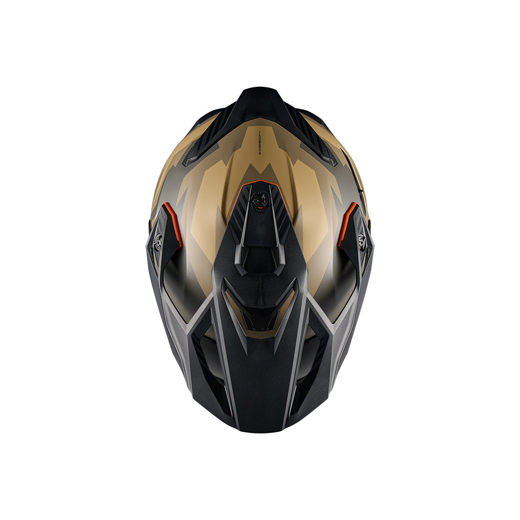 Top view of Nexx Y.TRAVL Primal Helmet - Sand Grey