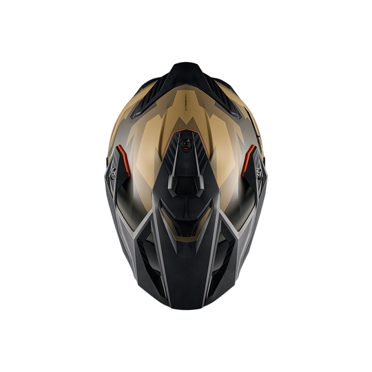Top view of Nexx Y.TRAVL Primal Helmet - Sand Grey