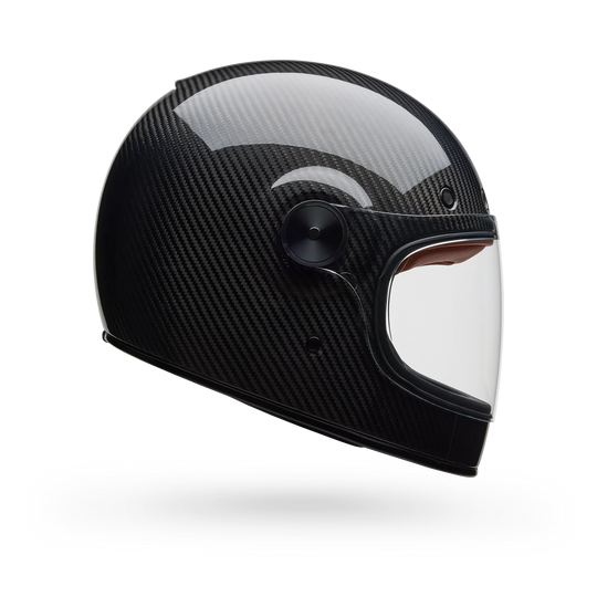 Bell carbon fibre full face motorcycle helmet side view
Slightly more descriptive