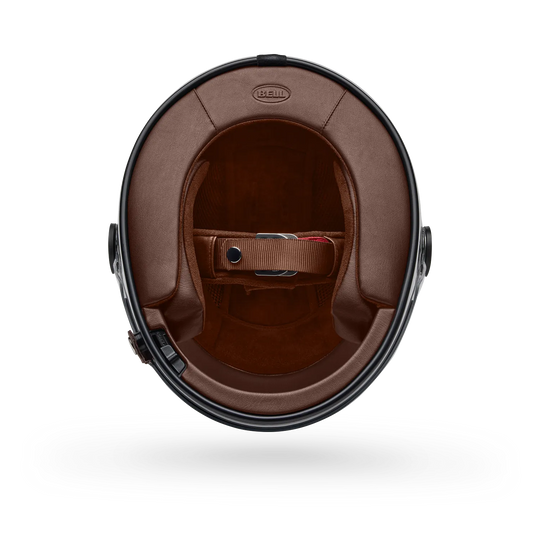 Bell carbon fibre full face motorcycle helmet interior view