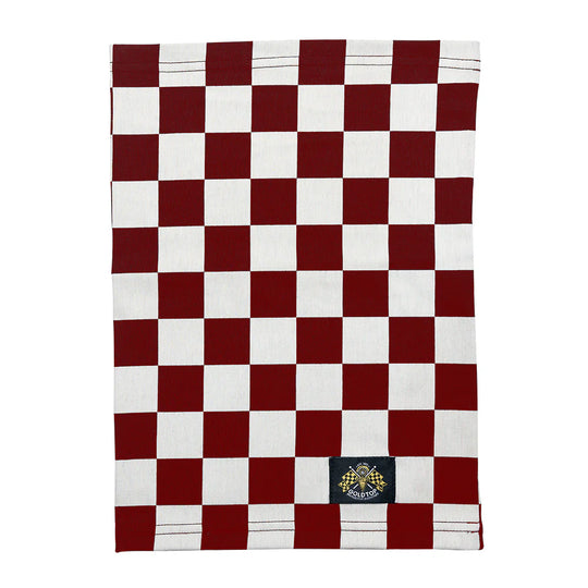 Goldtop - Premium Cotton Neck Tube - Red & White Chequered