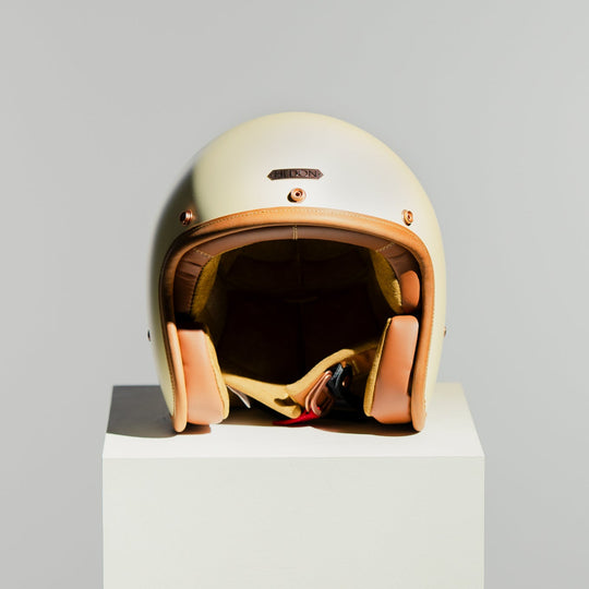 Front view of Hedon Hedonist Helmet - Creme