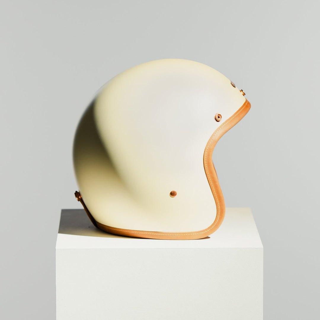 Right side view of Hedon Hedonist Helmet - Creme