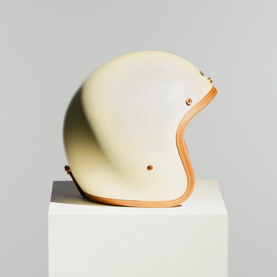 Right side view of Hedon Hedonist Helmet - Creme