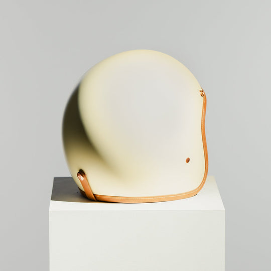 Rear right view of Hedon Hedonist Helmet - Creme