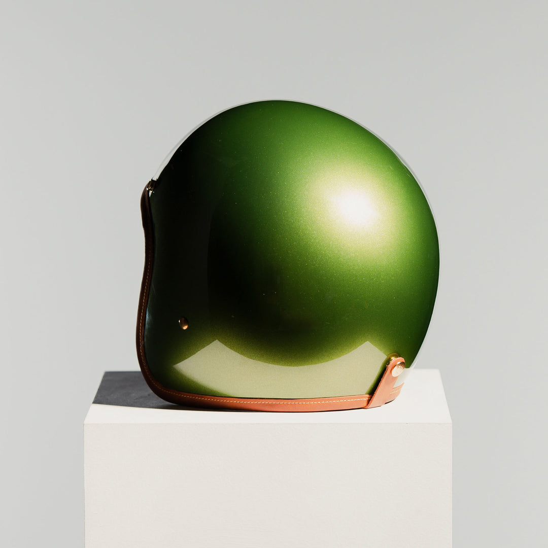Rear left view of Hedon Hedonist Helmet - Olivea 