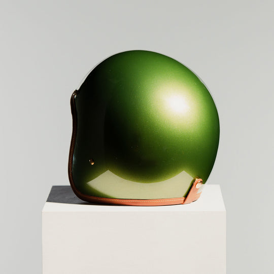 Rear left view of Hedon Hedonist Helmet - Olivea 