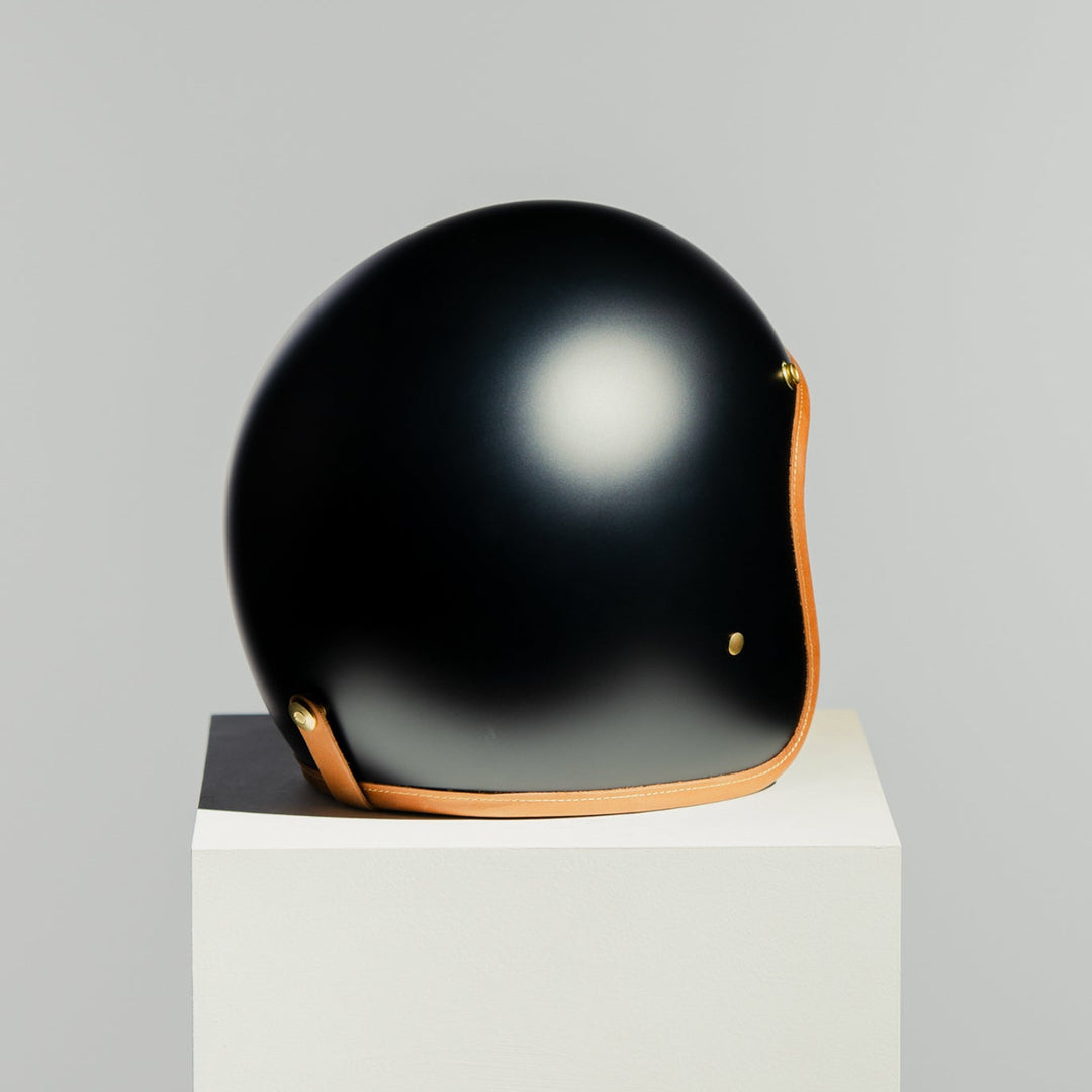 Rear right side view of Hedon Hedonist Helmet - Stable Black