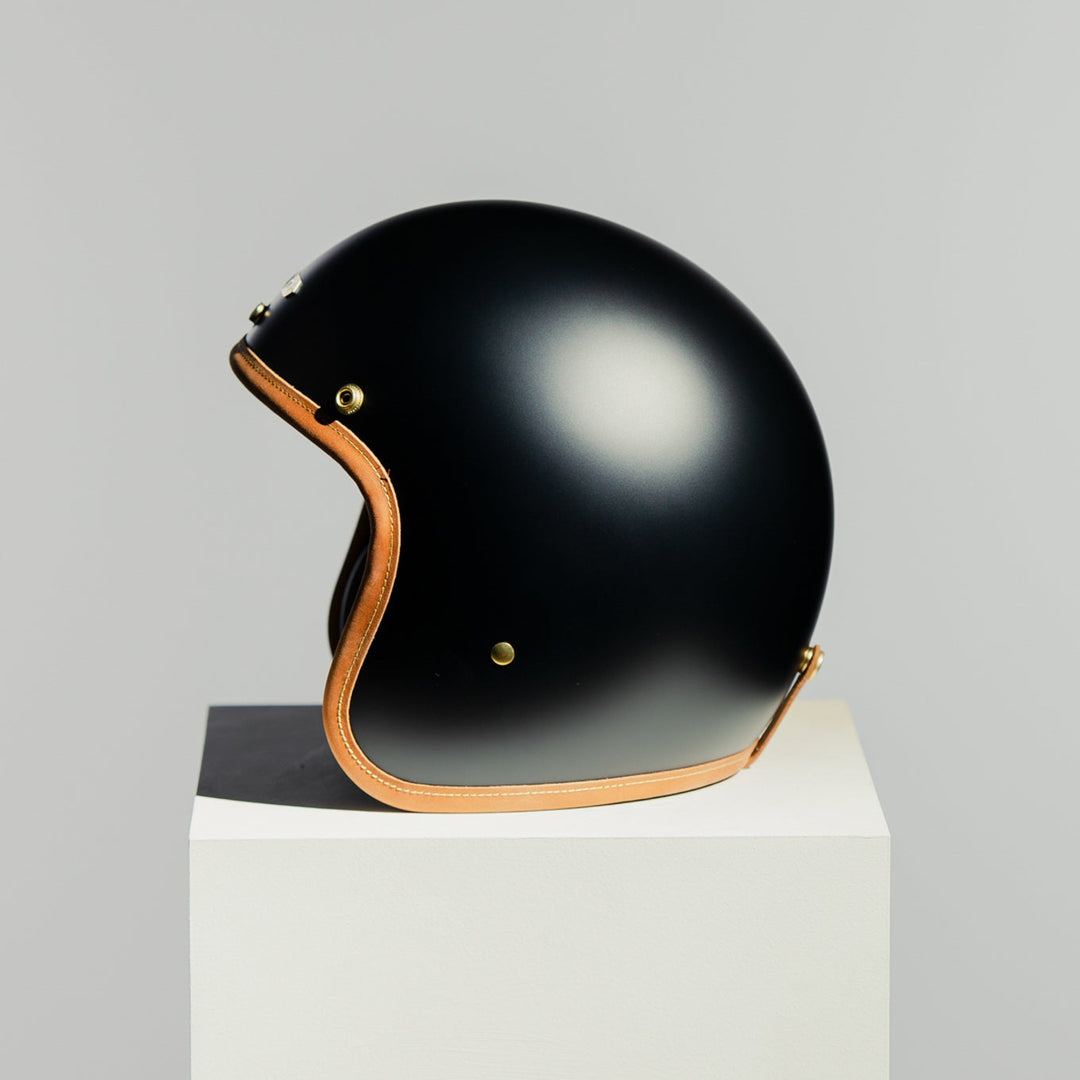 Left side view of Hedon Hedonist Helmet - Stable Black 