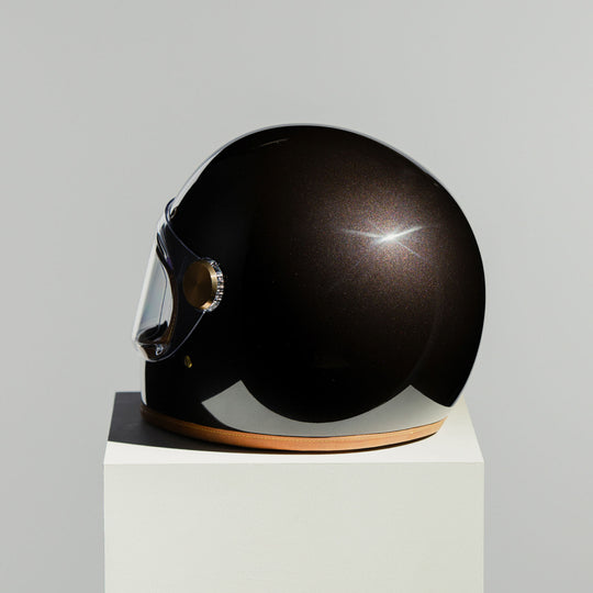 Rear Left view of Hedon Heroine Racer 2.0 Helmet - Macadamia 