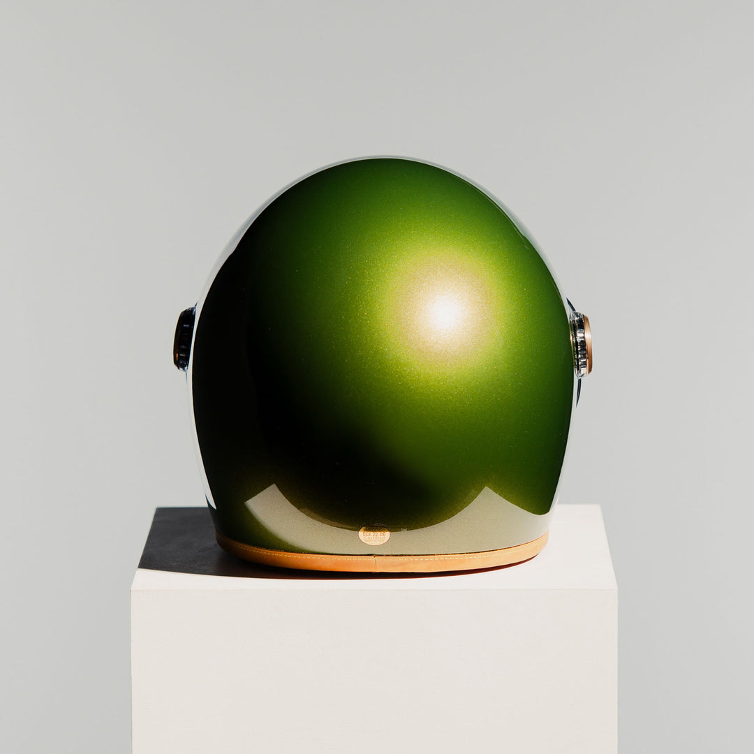Rear view of Hedon Heroine Racer 2.0 Helmet - Olivea 