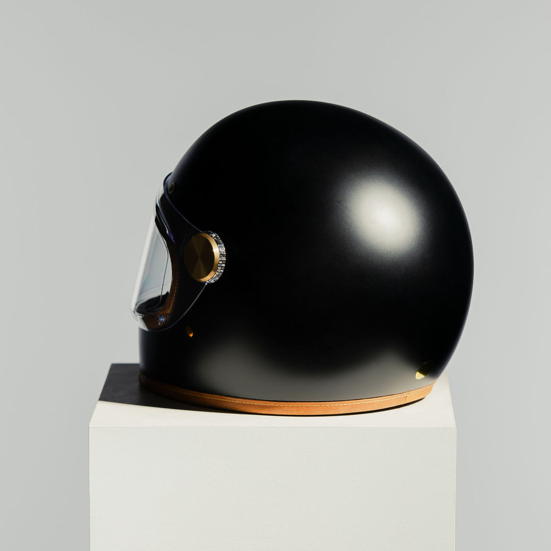 Rear left side view of Hedon Heroine Racer 2.0 Helmet - Stable Black 
