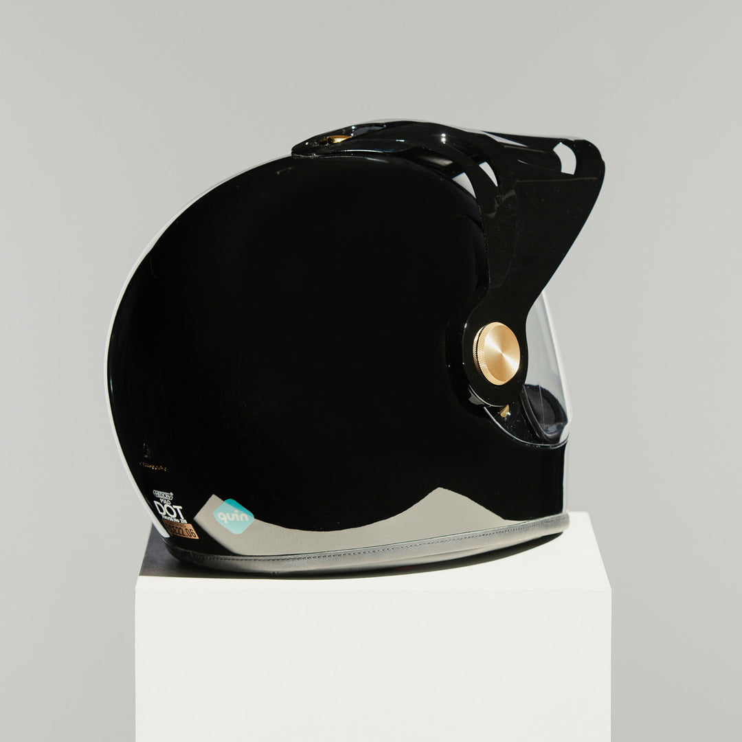 Rear right view of Hedon Psilo Explorer Helmet - Signature Black 