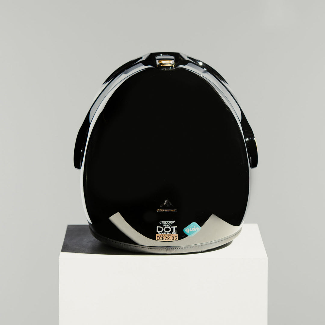 Rear view of Hedon Psilo Explorer Helmet - Signature Black
