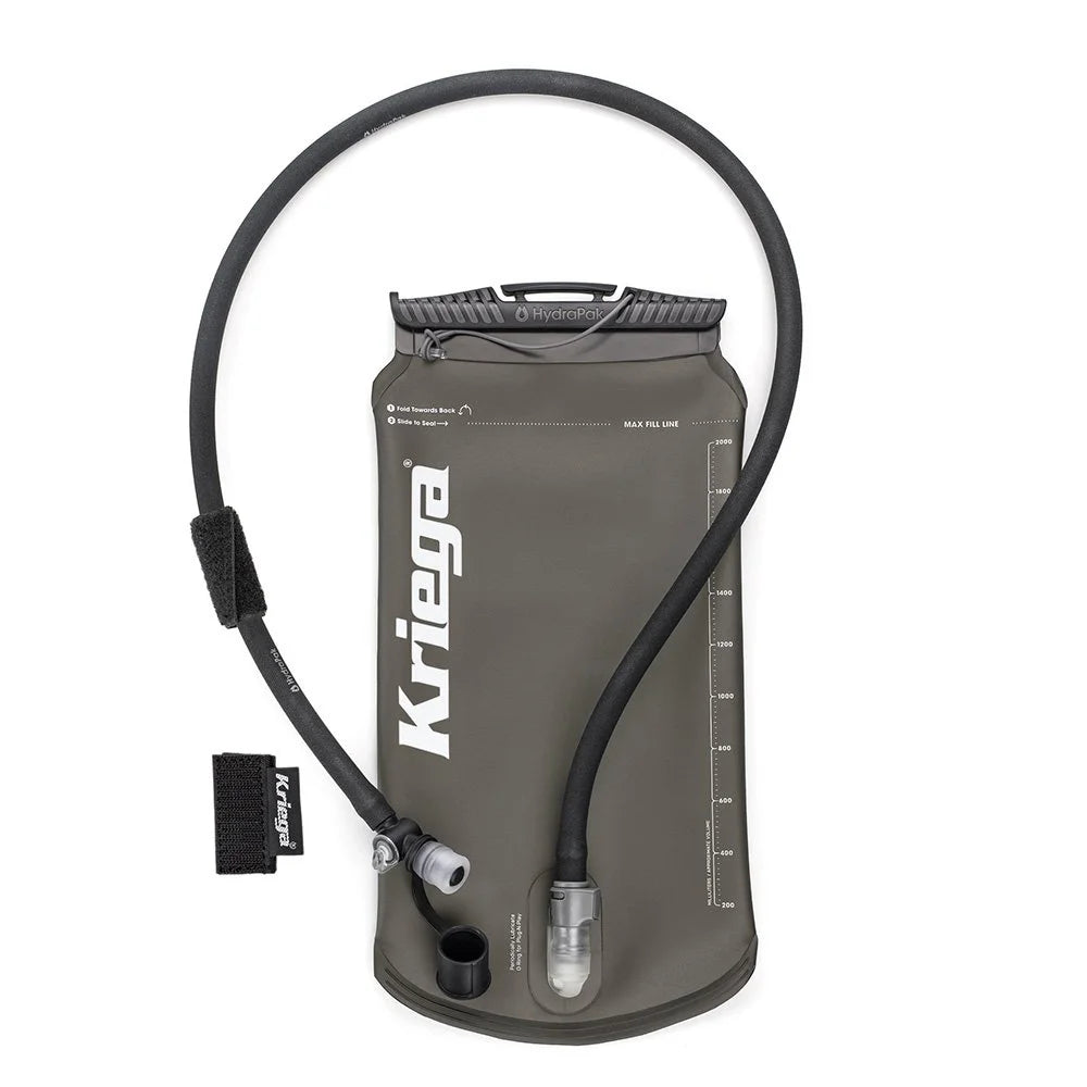 Kriega Hydrapak Reservoir Elite HD 2L hydration bladder with black hose – Machinehead Moto