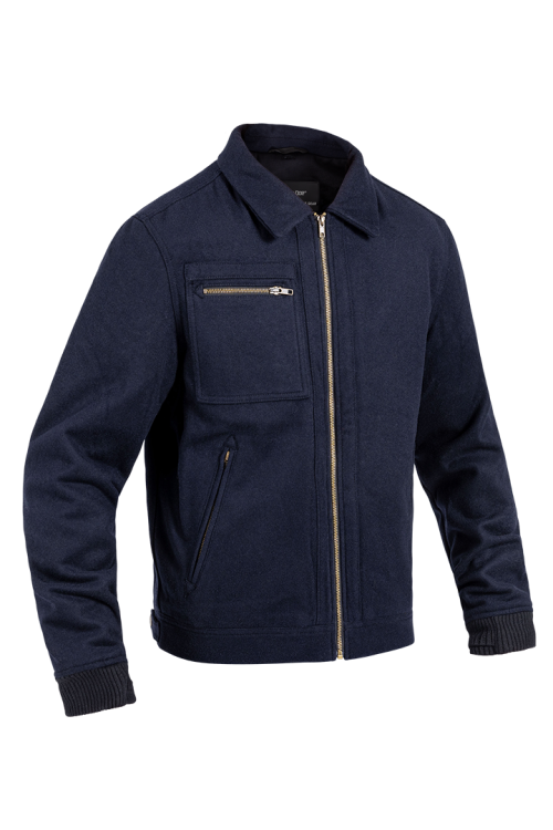 John-Doe-Escape-Wool-Jacket-Navy-Front-View-Gold-Pocket-Zip