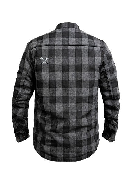 XTM-Fabric-Motoshirt-Grey-Black-Check-Pattern-Rear-John-Doe-Logo