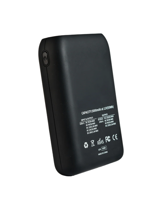 KEIS 5000mAh Battery Pack – Back View