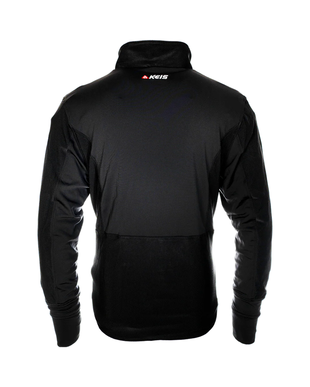 Rear view of the KEIS J601 Ultraflex Heated Jacket with KEIS logo at the collar