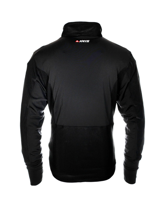 Rear view of the KEIS J601 Ultraflex Heated Jacket with KEIS logo at the collar