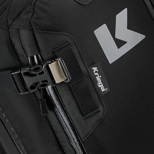 Kriega Backpack R20 close up of safety buckle closure