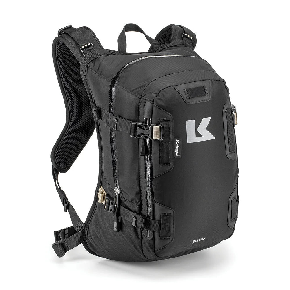 Kriega Backpack R20 front view with straps