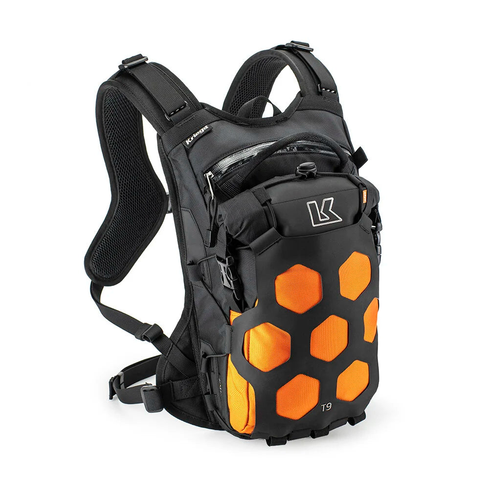 Kriega Trail 9 motorcycle backpack orange variant
