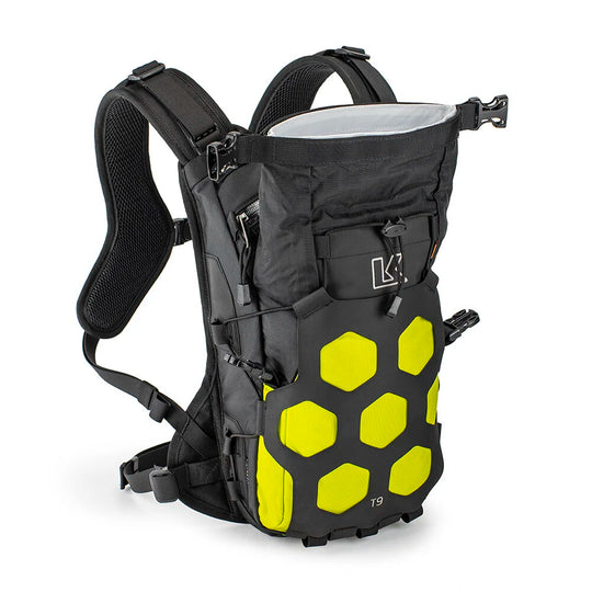 Kriega Trail 9 motorcycle backpack lime yellow variant