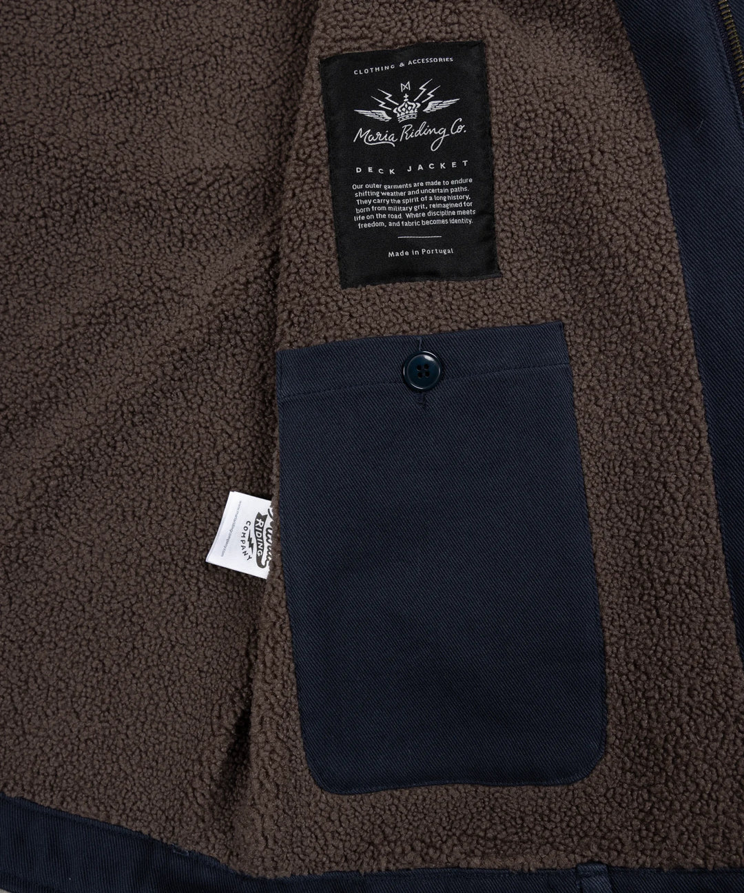Maria Riding Black Tail Crew Deck Jacket