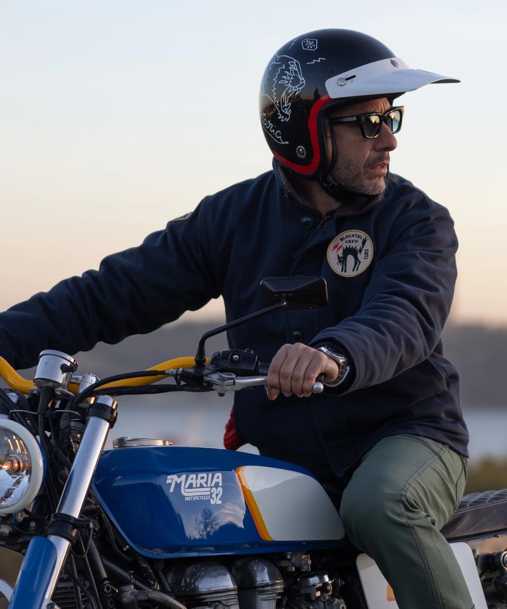 Maria Riding Black Tail Crew Deck Jacket