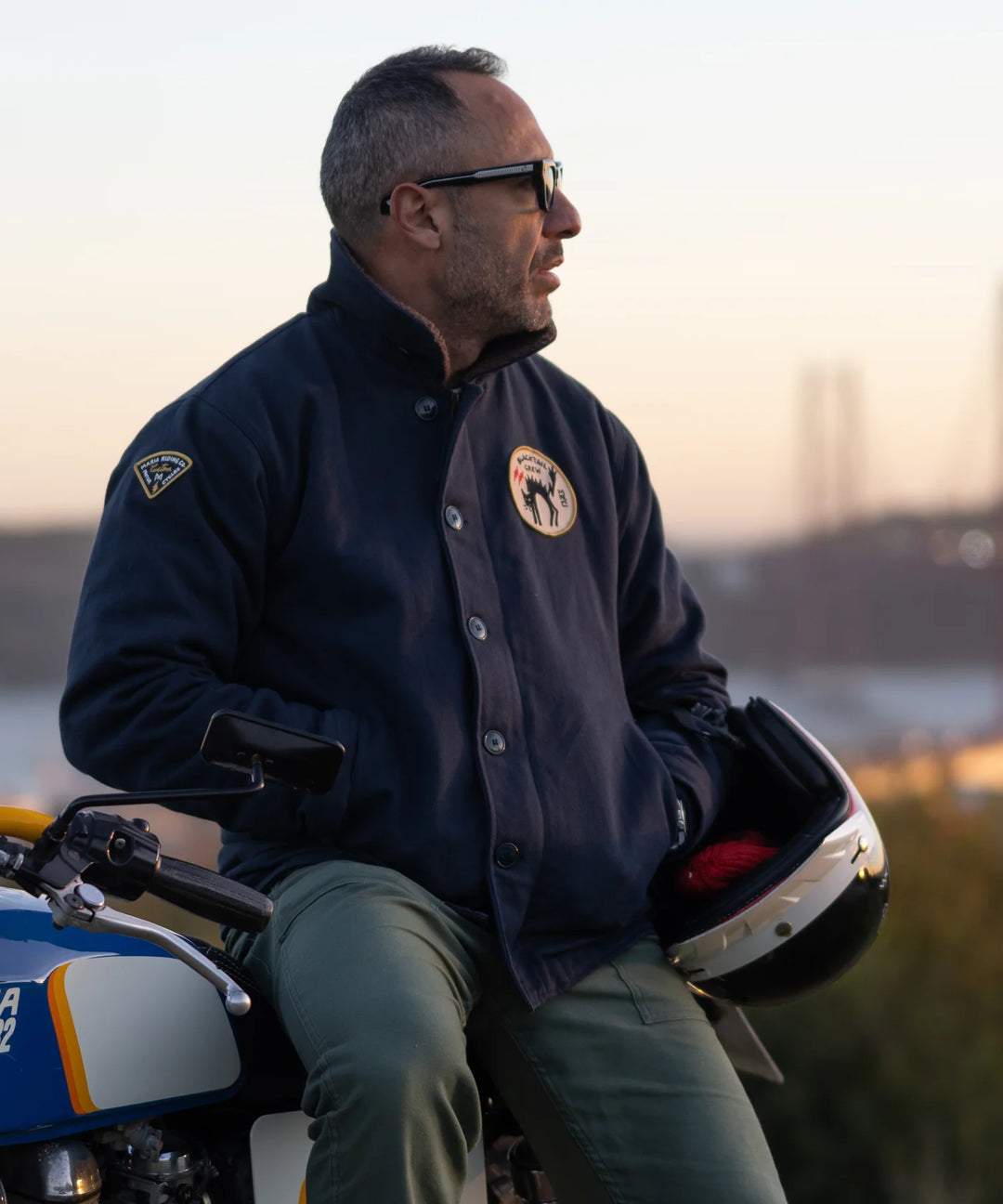 Maria Riding Black Tail Crew Deck Jacket