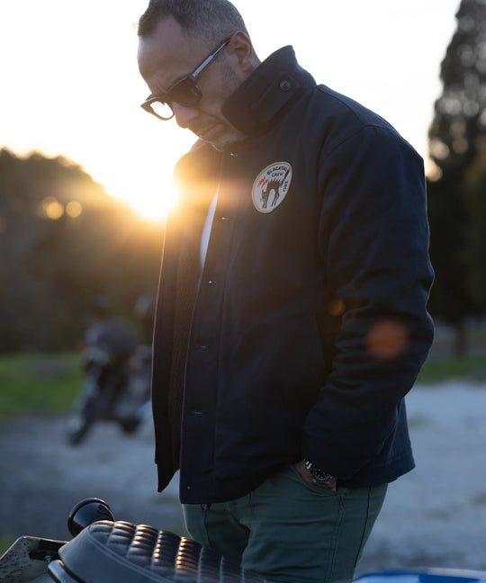 Maria Riding Black Tail Crew Deck Jacket