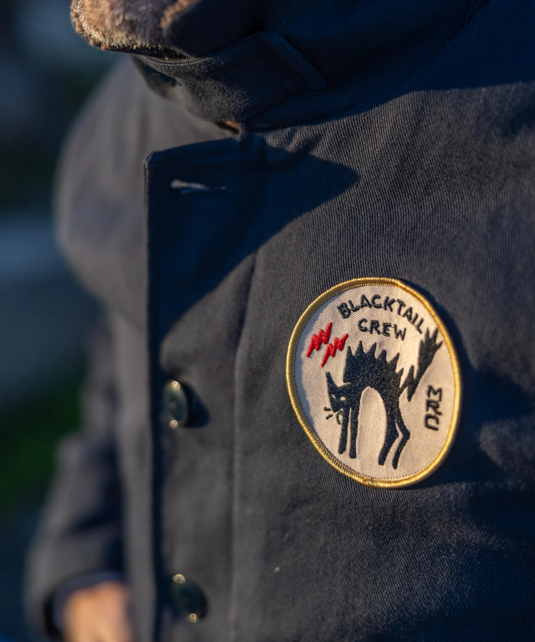 Maria Riding Black Tail Crew Deck Jacket