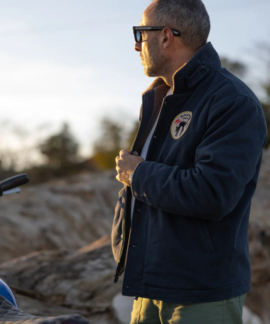 Maria Riding Black Tail Crew Deck Jacket