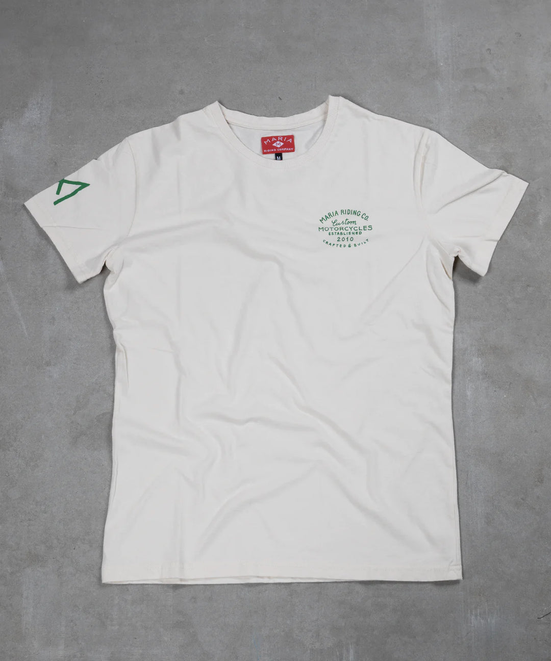 Maria Riding Handcrafted Off White T-Shirt