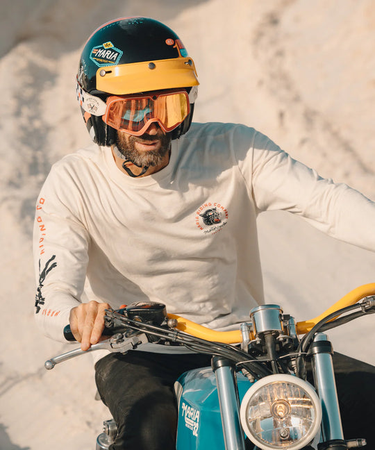 Maria Riding Panther Head Long Sleeve - Raw White