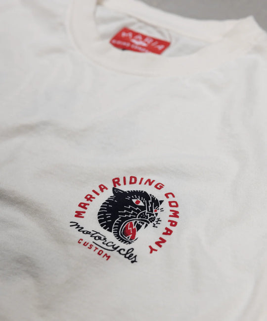 Maria Riding Panther Head Long Sleeve - Raw White