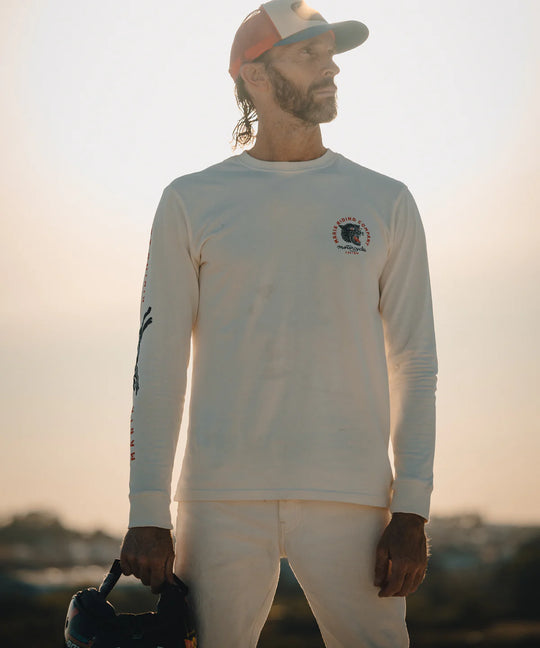 Maria Riding Panther Head Long Sleeve - Raw White