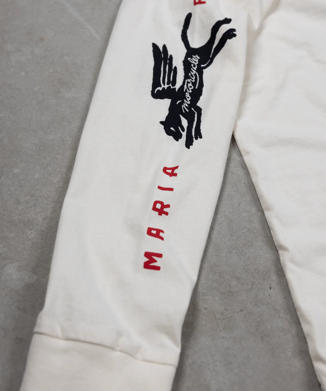 Maria Riding Panther Head Long Sleeve - Raw White